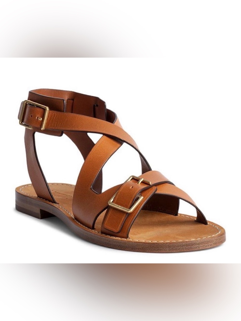 Zadig and Voltaire Cecilia Caprese Brown Leather Sandals Size 37